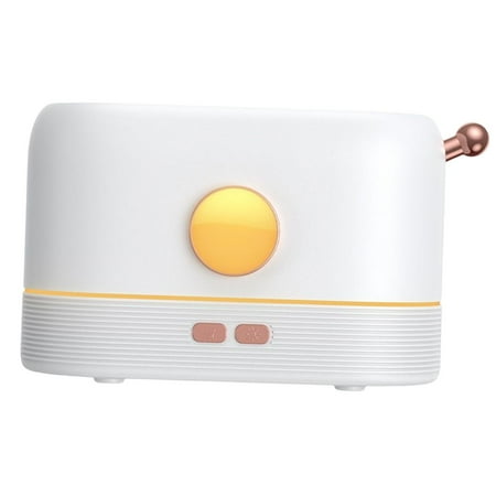 

gluttony 3D Realistic Flame Humidifier Lamp Aromatherapy Oil Diffusers Night Light Cool Mist Humidifier for Home Office
