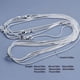 thumbnail image 2 of 5PCS 16-30inch Silver Plated Link Chain With Stamp Necklace With Lobster Clasps For Jewelry Making, 2 of 5