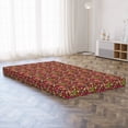 thumbnail image 5 of Groovy Foldable Mattress, Hippie Paisley Leaves, 78.7" x 47.2", Multicolor, by Ambesonne, 5 of 6
