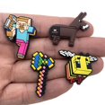 thumbnail image 2 of 18pcs Minecraft Shoe Decor Charms For Kids Adults Crocs Shoes Diy Accessories, 2 of 5