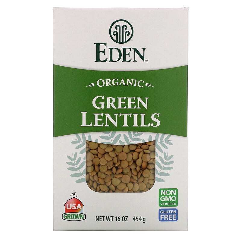 Eden Foods Organic Green Lentils 16 oz Pack of 3