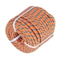 thumbnail image 4 of SEBLAFF 32 Strand 1/2 inch Arborist Rigging Rope, 150 FT Braided Polyester Rope, Heavy Duty Thick Rope, High Strength Bull Rope for Swing, Camping, Garding (Orange, Blue, Black), 4 of 6