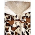 thumbnail image 5 of hirigin Toddler Girls Capes Poncho Coat Heart/ Leopard/ Bear Print Warm Winter Hooded Cloak Jacket Outwear, 5 of 9
