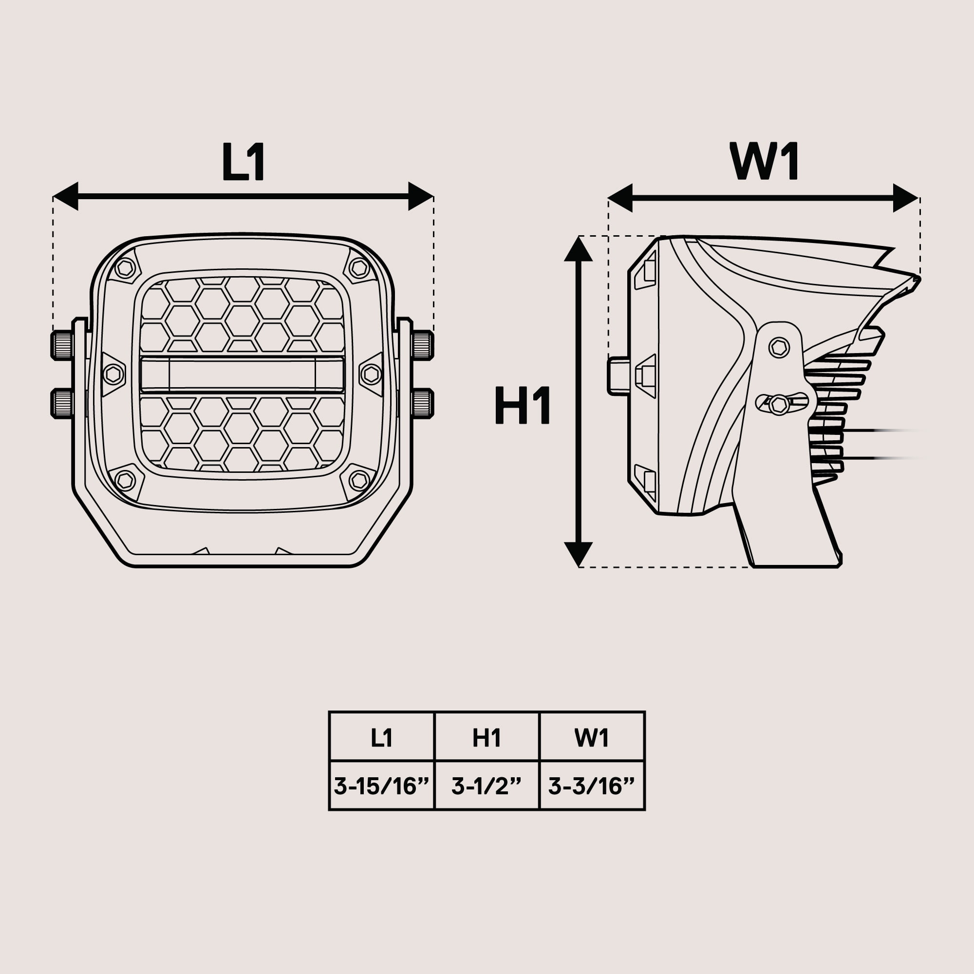 TRUE MODS 3" 120W Amber LED Pods Offroad Driving Light Cube [Amber Turn Signal Marker Light] Off-Road Lights for UTV ATV Jeep Wrangler Truck Pick-Up Auto - Chrome