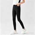 thumbnail image 2 of Hurxie Kids Girls Leggings Full Length Tights Pants Black,5-6 Years, 2 of 6