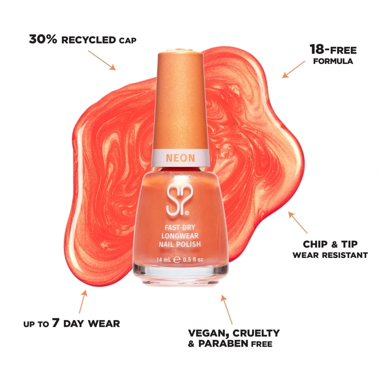 Salon Perfect Neon Nail Polish, 454 Copacabana Girl, 0.5 fl oz
