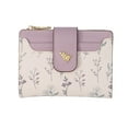 thumbnail image 1 of Women's Floral Purse Slim Card Holder Compact Wallet Stylish Clutch For Daily Use Practical Accessory Lightweight Secure, 1 of 4