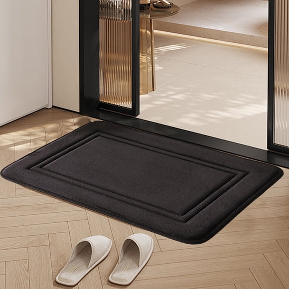 Xihbxyly Alfombrilla de Espuma para Baño, Absorbente y Antideslizante, Impermeable y Resistente a La Intemperie, Fácil de Limpiar, Versátil para Baño y Entrada, de Secado Rápido, 40 X 60 Cm.