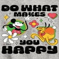thumbnail image 3 of Disney - Mickey & Friends - Retro Style - Do What Makes You Happy - Toddler And Youth Long Sleeve Graphic T-Shirt, 3 of 5