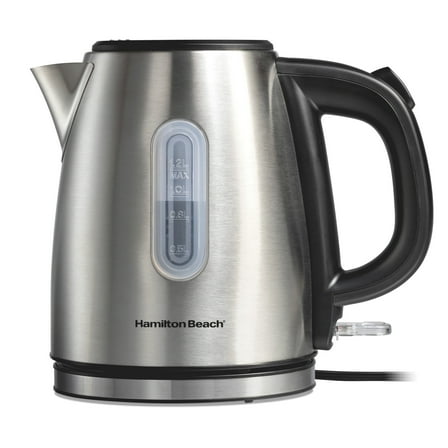 Hamilton Beach Stainless Steel Electric Kettle, Tea & Water Kettle, 1.2L, with Ultra-Fast Heating & Auto Shutoff