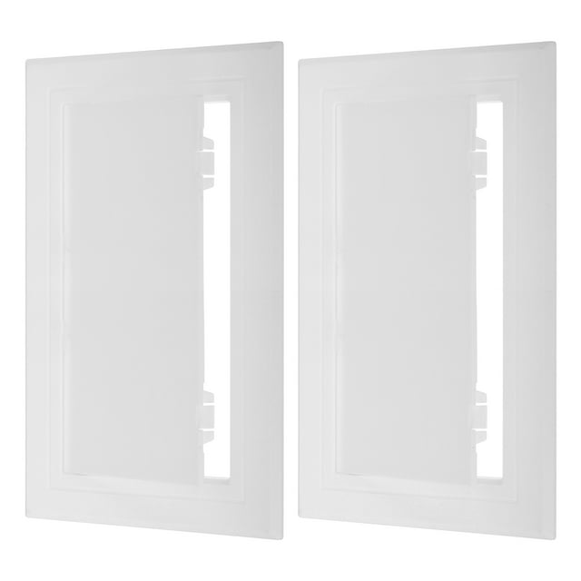 Panel de acceso removible con bisagra de 12x6 pulgadas (295x145mm), 2 piezas de puertas de acceso de plomería de ABS, fácil cubierta de agujero en la pared, blanca