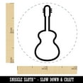 thumbnail image 2 of Guitar Outline Self-Inking Rubber Stamp Ink Stamper - Brown Ink - Mini 1/2 Inch, 2 of 7
