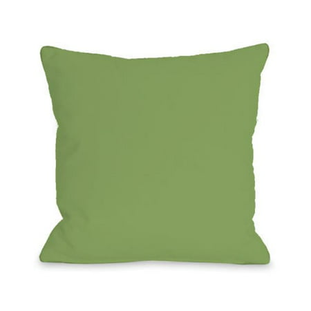 One Bella Casa 74712PL16 16 x 16 in. Solid Color Pillow - Olive