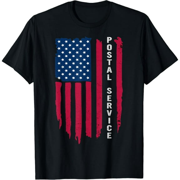 US Postal Service Memorial Day Proud Postal Worker Postman T-ShirtMen and women, Black T-shirt, size: Extra large
