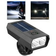 HONGDI Solar Powered USB Rechargeable Led Bicycle Headlight Bike Head
