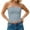 Blue, variant on Ladies Solid Double Layer Stripe Tube Top Trendy Daily Casual Inner Bra