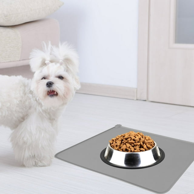 nobrands Set de Table pour Animaux de Compagnie Silicone Imperméable à l'Eau Mat Chien Chat Non Glissement Bol Set de Table pour les Aliments pour Chiots Animaux de Compagnie(??)