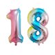 thumbnail image 3 of 2 globos de helio de 32 pulgadas, dorados, plateados, negros, azules y rojos, con números 16, 17, 18, 19, 20 y 21, suministros de decoración para fiestas de feliz cumpleaños, 3 of 5
