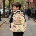 thumbnail image 6 of Pzuqiu Cute Capybara Print 17 Inch School Backpack for Kids, Breathable Padded Strap Bookbag, Lightweight Casual Daypack for Primary Students Travel Hiking Age 5-16, 6 of 7