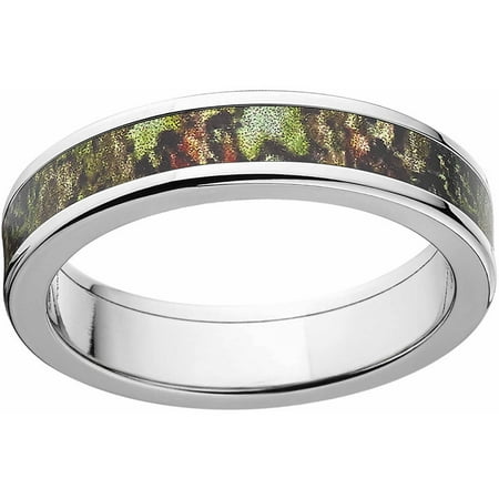 Mossy Oak Obsession Women's Camo 5mm Stainless Steel Band with Polished Edges and Deluxe Comfort Fit