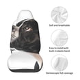 thumbnail image 3 of Lsque Black And White Boston Terrier Pattern Car Seat Covers for Front Seats , Waterproof Seat Covers for Cars, Sporty Front Seat Covers,Car Seat Cover Protector Front Seats, 3 of 5