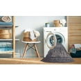 thumbnail image 2 of Ahgly Company Machine Washable Indoor Round Industrial Modern Gray Area Rugs, 3' Round, 2 of 7