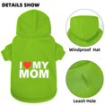 thumbnail image 2 of Dog Sweater,Pet Hoodie for Cold Weather,Coat Hooded Sweatshirt for Puppies,Cats, Small Medium Large Dogs,MOM, 2 of 6