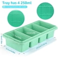 thumbnail image 2 of Silicone Soup Freezer Molds with Lids,  Food Storage Containers for Meal Prep – Freezes 250mL/500mL Portions, 2 PackSilicone Trays ( Large Ice Cubes), 2 of 6