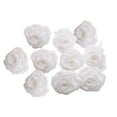thumbnail image 3 of 10 piezas de 6 cm de mini flores artificiales para el cabello, elegantes pinzas para el cabello, adorno para boda Blanco, 3 of 8