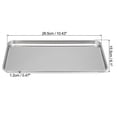 thumbnail image 2 of Unique Bargains 430 Stainless Steel Tray, 26.5x15.5cm Rectangular Flat Type Lab Instrument Tool, 2 of 5