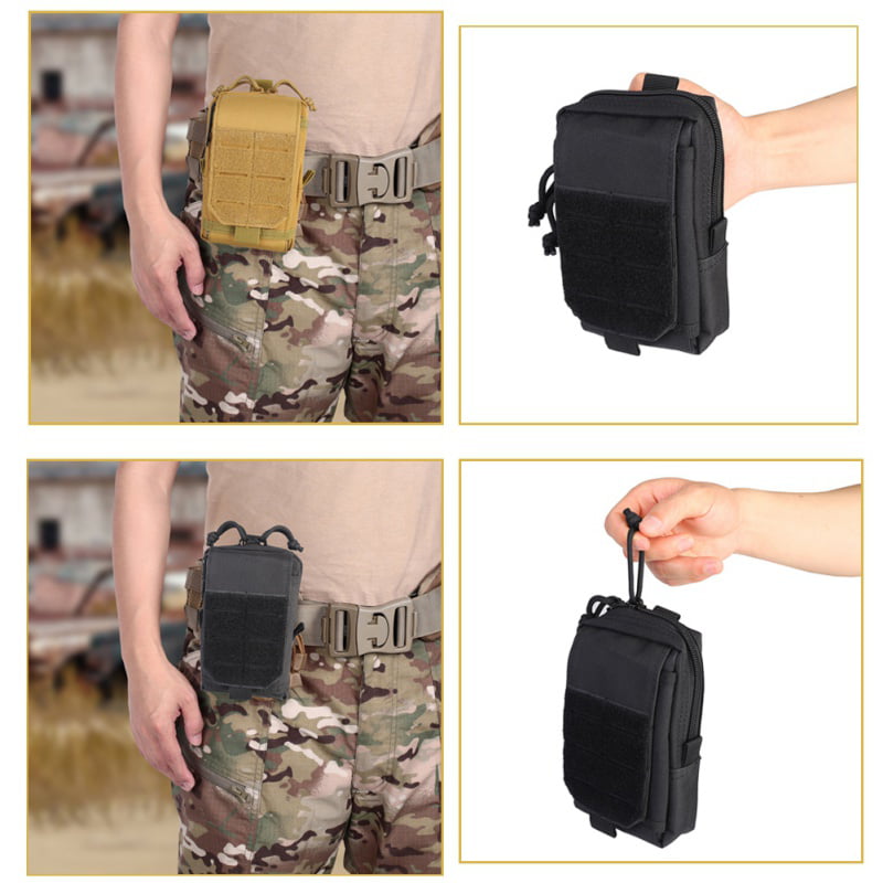 1000D Tactical Molle Pouch Military Waist Bag Outdoor Men EDC Tool Bag Vest Pack 