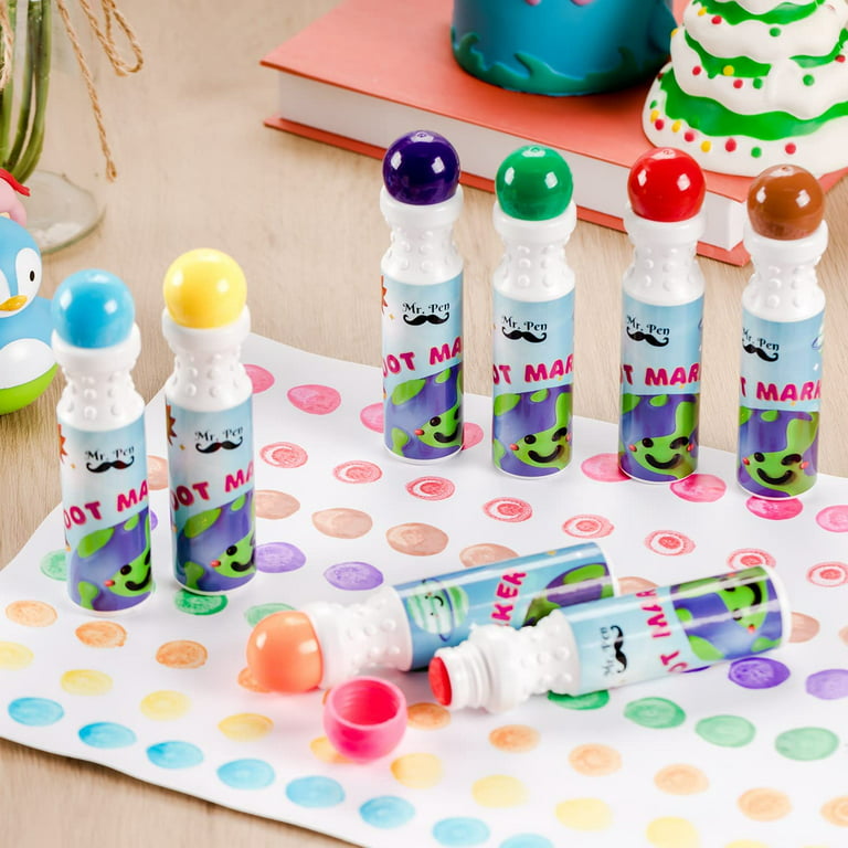 Mr. Pen- Washable Dot Markers, 8 Colors, Dot Markers for Toddlers and Kids,  Paint Dotters for Kids, Dabbers for Kids, Bingo Markers, Bingo Daubers
