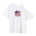 thumbnail image 3 of Camiseta de mujer de verano suave y transpirable con cuello redondo para acampar, trabajar, ir de compras L, 3 of 7