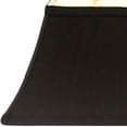 thumbnail image 3 of 12" Black with White Lining Rectangle Bell Shantung Lampshade, 3 of 3