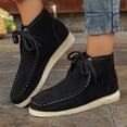 thumbnail image 2 of WEAIXIMIUNG Womens Ankle Boots with Heel Suede Women's Autumn and Winter Retro Solid Colour Suede Short Boots, 2 of 9