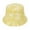 Yellow, variant on Hot Summer Bucket Hat Bucket Packable Beach Mens Side Hats Summer Double Tie Dye Hat Sun Washed Women Baseball Caps Winter Soft Faux Fur Plush Bucket Hat Yellow A