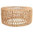 thumbnail image 1 of Shisuyan Straw Rope Woven Lampshade Grass Rope Rustic Ceiling Lamp Cover for Replacement Size L, 1 of 9