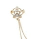 thumbnail image 5 of 2x Rhienstone para Hombre con Cadena en Capas, Borla, Broche de Solapa, Broche, Ramillete, 5 of 9