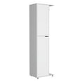 thumbnail image 2 of White Broom Closet for Bedroom Use / Store Cleaning Items Neatly, 2 of 7