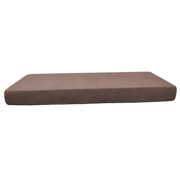 4xStretch Spandex Jacquard Sofá Sofá Asiento Cojín Cojín Ligero Café-Tamaño L SM SunniMix Funda de cojín para sofá
