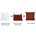 thumbnail image 3 of Home Soft Things Quilted Micromink 4 Piece Throw Pillow Cover Set - Rooibos Tea - 20" x 20", 3 of 5