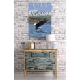 thumbnail image 3 of Eagle Diving - Utah - LP Original Poster (24x36 Giclee Gallery Print, Wall Decor Travel Poster), 3 of 3