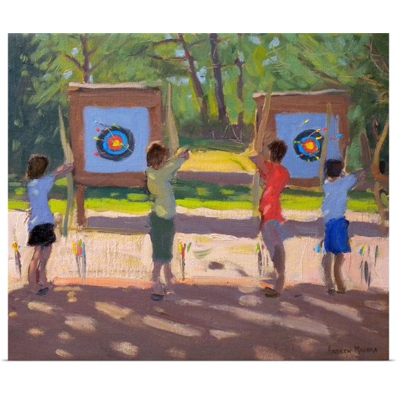 Great BIG Canvas | Rolled Andrew Macara Poster Print entitled Young Archers