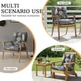 thumbnail image 4 of Eurhowing Waterproof Patio Rocking Chair Cushions 1-Piece, 3" Thick Outdoor Chair Cushion with Ties, Non-Slip Seat Pad for Garden Lawn Furniture, 1Pack, Gray Leaves, 4 of 10