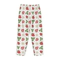thumbnail image 5 of Naloa Strawberry Print Women’s Ultra-Soft Comfy Pajama Lounge Pants with Pockets & Drawstring, 5 of 8