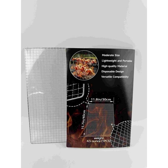 ForgePeak Cooking grids adapted for barbecue grills,Grill Topper,1Pcs Disposable Grill Grates,11.8 X 15.7 Inch Baking Rack Replacement