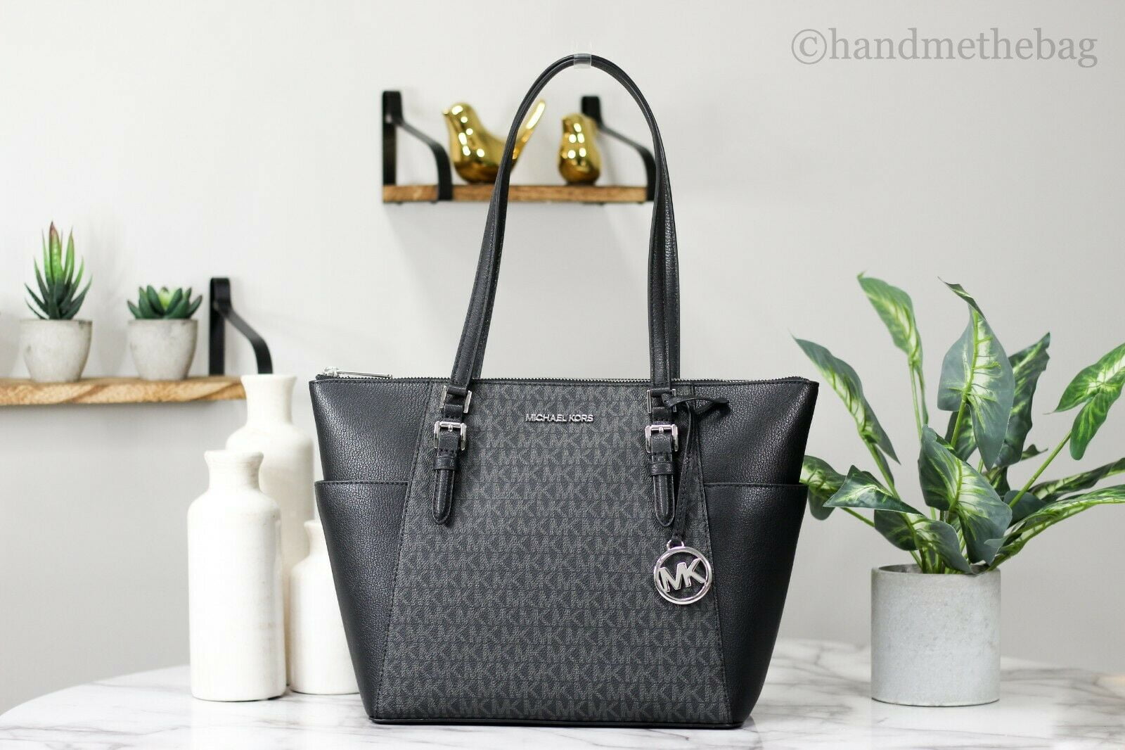 large black michael kors tote