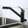 thumbnail image 2 of 3 Way Kitchen Faucet for Filter Water System, Kitchen Taps Swivel Brass Hot and Cold Water Pure Water Kitchen Sink Faucet Water Filter Tap-Black, 2 of 2