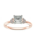 thumbnail image 1 of 0.65 Carat Excellent Princess Cut Natural Diamond Unique Solitaire Ring for Women Solid 18K Rose Gold Size 8.5, 1 of 6