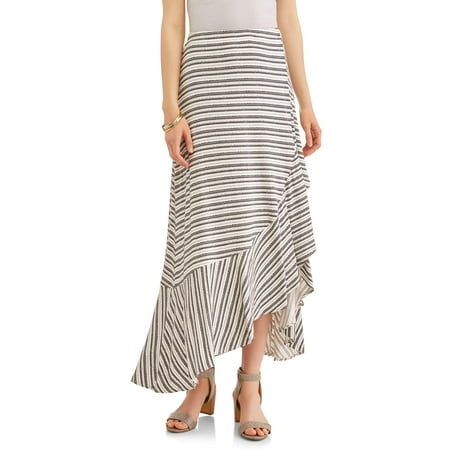 - Concepts New York Women's Flounce Wrap Maxi Skirt